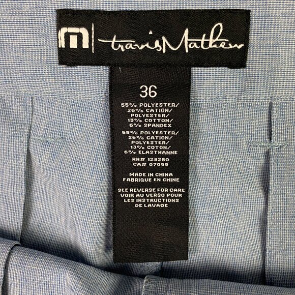Travis Mathew Shorts Men's 36 Blue Stretch - Picture 5 of 11
